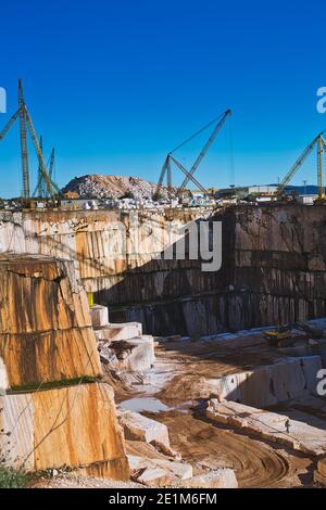 Portugal / Alentejo /Marble quarry near Vila Vicosa, Alto Alentejo, Portugal. Stock Photo