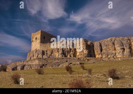 Castillo de Atienza, Guadalajara Stock Photo