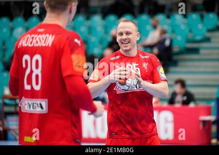 Kolding, Denmark. 07th Jan, 2021. Morten Olsen (25) of Denmark seen in the test match between Denmark and Norway at Sydbank Arena in Kolding. (Photo Credit: Gonzales Photo/Alamy Live News Stock Photo