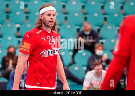 Kolding, Denmark. 07th Jan, 2021. Mikkel Hansen (24) of Denmark seen in the test match between Denmark and Norway at Sydbank Arena in Kolding. (Photo Credit: Gonzales Photo/Alamy Live News Stock Photo