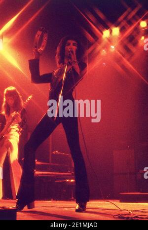 Queen Live at The Rainbow Finsbury Park London UK  11/1974 Stock Photo