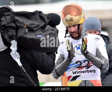 Winterberg, Germany. 08th Jan, 2021. Skeleton: World Cup men, 2nd run ...