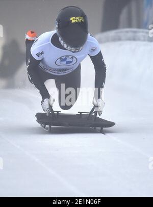 Winterberg, Germany. 08th Jan, 2021. Skeleton: World Cup men, 2nd run ...