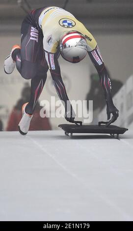 Winterberg, Germany. 08th Jan, 2021. Skeleton: World Cup men, 2nd run ...