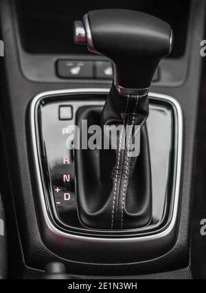 Passenger car automatic transmission accelerator Stock Photo