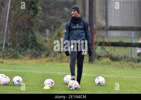 OLDHAM, ENGLAND. JAN 8TH Dylan Fage of Oldham Athletic during training at Chapel Road, Oldham before the FA Cup third round tie against Bournemouth at the Vitality Stadium, Bournemouth. Credit: MI News & Sport /Alamy Live News Stock Photo