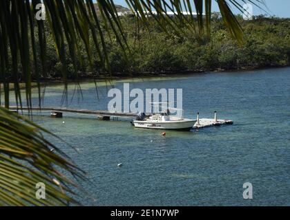 View from balcony of Suite at Lime Tree Bay Resort Stock Photo