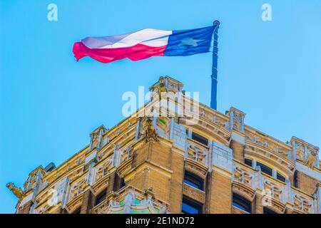 San Antonio, Texas, USA - March 29, 2018:  Alamo and River Walk Stock Photo