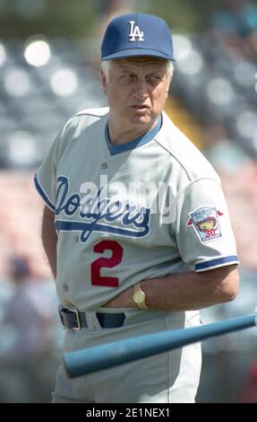 Los Angeles Dodgers manager Tommy Lasorda circa 1970s Stock Photo - Alamy