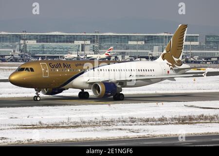 Bahrain Gulf Air Airbus A320-200 with registration A9C-AQ on
