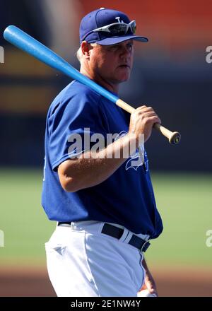 Los Angeles Dodgers bullpen coach Jon Debus during batting practice before  game against the Arizona Diamondbacks at Dodger Stadium in Los Angeles, Cal  Stock Photo - Alamy