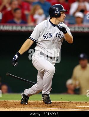 Gary Sheffield of the New York Yankees bats during 8-6 loss to the Los  Angeles Angels of Anaheim at Angel Stadium in Anaheim, Calif. on Saturday,  July Stock Photo - Alamy