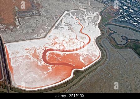 Baylands Palo alto, California, USA, Aerial view Stock Photo