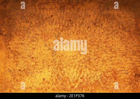 Background photo of a yellow and red rusty metal sheet Stock Photo