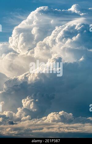 Cumulonimbus clouds. Stock Photo