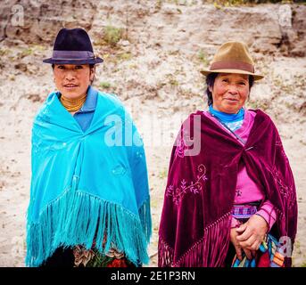 people, women, Ecuador, older woman, Otavalo, South America, half ...