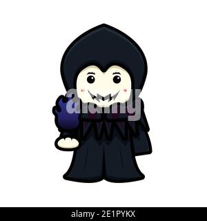 Cute cartoon monster blue for kid. Isolated on white background ...