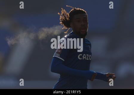 Liverpool, UK. 09th Jan, 2021. Alex Iwobi of Everton during the FA Cup Third Round match between Everton and Rotherham United at Goodison Park on January 9th 2021 in Liverpool, England. (Photo by Daniel Chesterton/phcimages.com) Credit: PHC Images/Alamy Live News Stock Photo