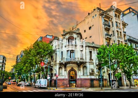 Sunset at Buenos Aires in Argentina Stock Photo