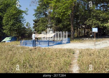 The cremation site and grave of Cambodian dictator Pol Pot, the Khmer Rouge (communist) leader from 1963 to 1998 at Anlong Veng, Cambodia. Stock Photo