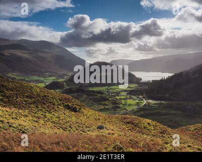 View from High Rigg over Thirlmere and St Johns in the Vale, Lake District Stock Photo