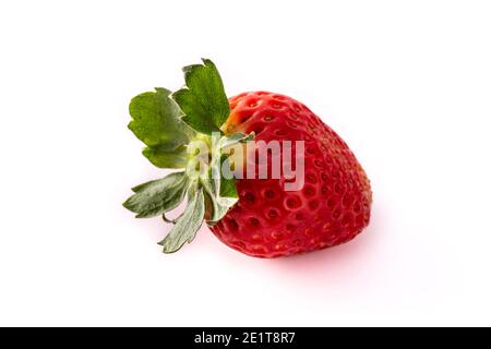 Fresh strawberry isolated on white background Stock Photo