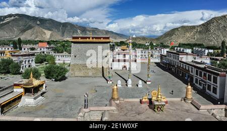 SAMYE, TIBET, CHINA - AUGUST, 16 2018: Monastery of Samye, Dranang, Lhokha, Tibet, China Stock Photo