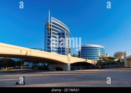 Tempe, JAN 1, 2021 - Exterior view of the NortonLifeLock World Headquarters and Zenefits Stock Photo