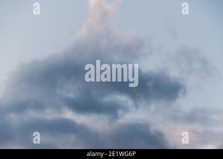 Soft cloud texture on blue sky background Stock Photo