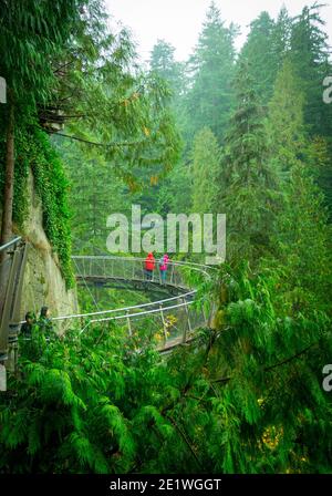 The Cliffwalk attraction at Capilano Suspension Bridge Park in North Vancouver, British Columbia, Canada Stock Photo