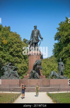 Bismarck-Nationaldenkmal, Grosser Stern, Tiergarten, Mitte, Berlin, Deutschland Stock Photo