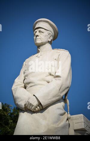 Denkmal, Helmuth Karl Bernhard von Moltke, Grosser Stern, Tiergarten, Mitte, Berlin, Deutschland Stock Photo