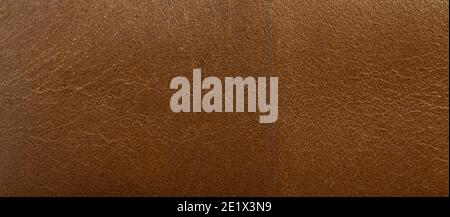 Leather brown background, leather material texture photo. Stock Photo