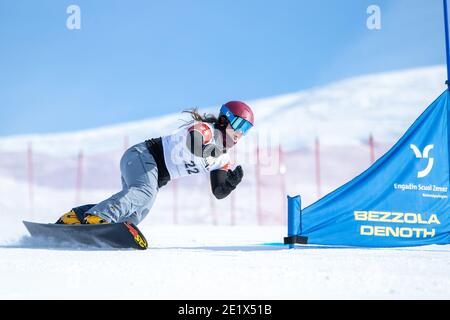 Scuol, Schweiz. 09th Jan, 2021. 09.01.2021, Scuol, Alpin Worldcup, FIS Snowboard Alpin Worldcup Scuol, DEKKER Michelle (NED) Credit: SPP Sport Press Photo. /Alamy Live News Stock Photo