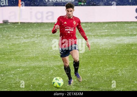 Nacho Vidal of Osasuna during the Spanish championship La Liga football match between CA Osasuna and Real Madrid on january 09,  / LM Stock Photo