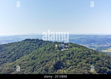 Amazing panoramic view from Avala Tower near city of Belgrade, Serbia Stock Photo