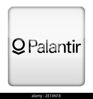 Palantir logo icon Stock Photo