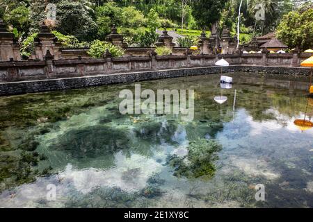 Holy spring  Pool in Bali Stock Photo