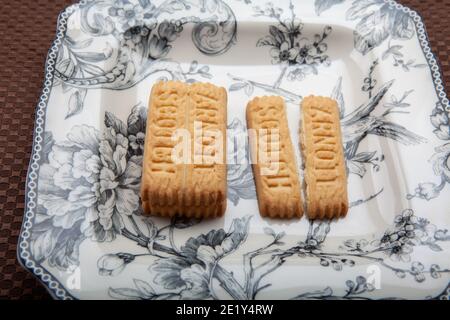 Arnott's Scotch Finger biscuits Stock Photo