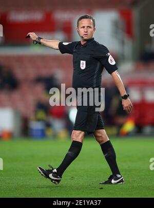 Match referee David Webb Stock Photo