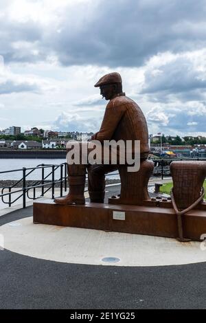 Fiddlers Green, fishermen lost at sea memorial North Shields Stock Photo