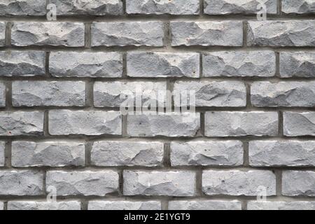 Retro brick wall old texture, great design for any purposes. Gray grunge texture background. Stock photo with empty space for text and design. Stock Photo