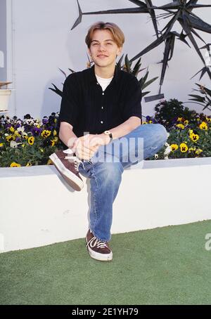 Portrait of Leonardo DiCaprio circa 1993. Photo Credit: JRC Photo Library/The Hollywood Archive / File Reference # 34082-084THA Stock Photo