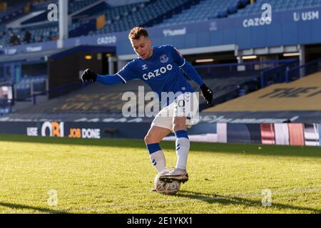 Liverpool, UK. 09th Jan, 2021. Bernard of Everton during the FA Cup Third Round match between Everton and Rotherham United at Goodison Park on January 9th 2021 in Liverpool, England. (Photo by Daniel Chesterton/phcimages.com) Credit: PHC Images/Alamy Live News Stock Photo