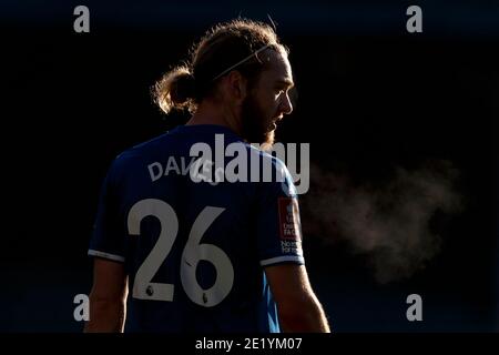 Liverpool, UK. 09th Jan, 2021. Tom Davies of Everton during the FA Cup Third Round match between Everton and Rotherham United at Goodison Park on January 9th 2021 in Liverpool, England. (Photo by Daniel Chesterton/phcimages.com) Credit: PHC Images/Alamy Live News Stock Photo
