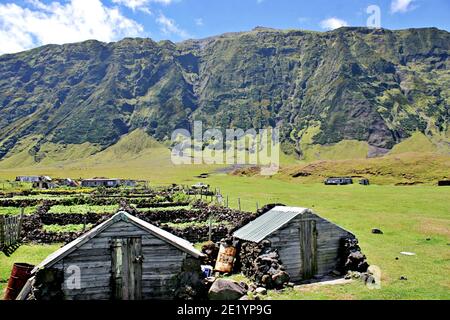 Inside Tristan da Cunha Island Stock Photo