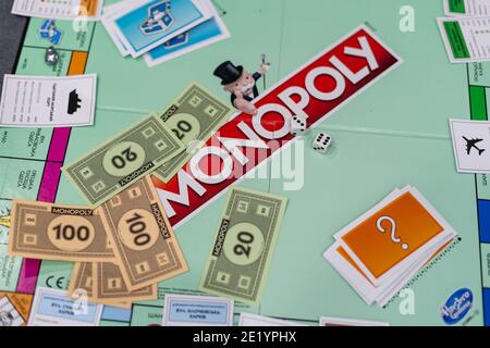 Kiev, Ukraine - December 6, 2020: playing board for game monopoly Stock ...