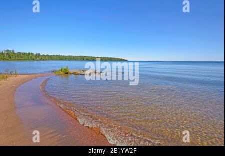 Findlay Bay on a summer day on Lake Superior  in Ontario