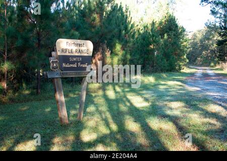 Entrance to Fairforest Rifle Range near Union SC Stock Photo - Alamy