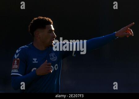 Liverpool, UK. 09th Jan, 2021. Ben Godfrey of Everton during the FA Cup Third Round match between Everton and Rotherham United at Goodison Park on January 9th 2021 in Liverpool, England. (Photo by Daniel Chesterton/phcimages.com) Credit: PHC Images/Alamy Live News Stock Photo
